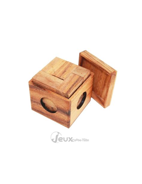 Casse tête en bois Le cube puzzle difficulté 4 sur 5