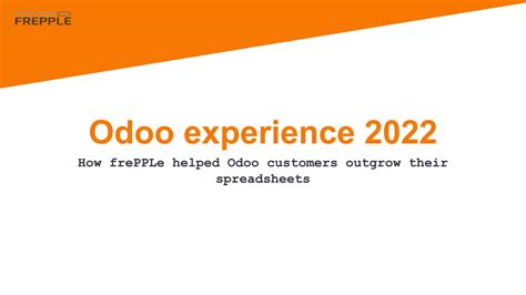 Odoo Experience 2022 PPT