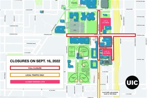 Halsted Street and parking lot closures | UIC today