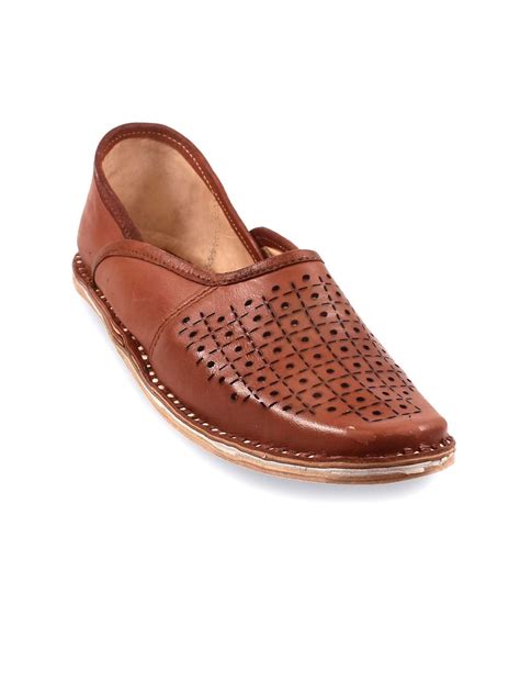 Buy Apratim Men Ethnic Mojaris Shoe With Laser Cuts Flats Casual Shoes For Men 30149348 Myntra