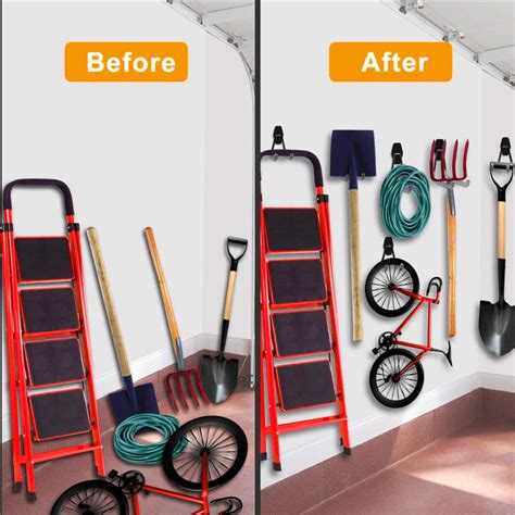 Garage Hooks Heavy Duty, Steel Garage Storage Hooks for Garage ...