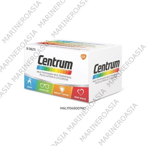 Centrum Multivitamin Multimineral Supplement 30s Young Adults Marinero