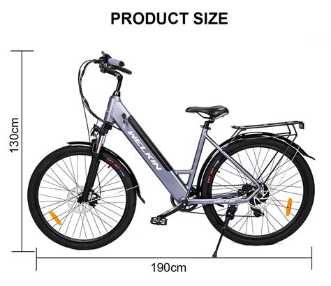 WELKIN WKEM002 Electric Bicycle 27 5 Inch 250W 25Km H City Bike Silver