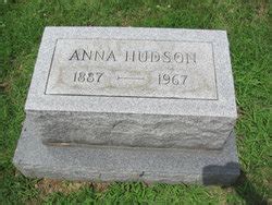 Anna Hudson 1887 1967 Mémorial Find a Grave