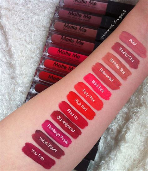 Sleek MakeUP Matte Me Liquid Lipsticks Swatches Of The Whole