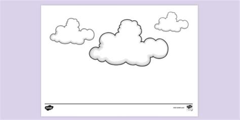 FREE Cloudy Day Colouring Colouring Sheets