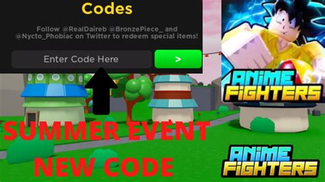 1 New Code Summer Event All Working In Anime Fighters Simulator