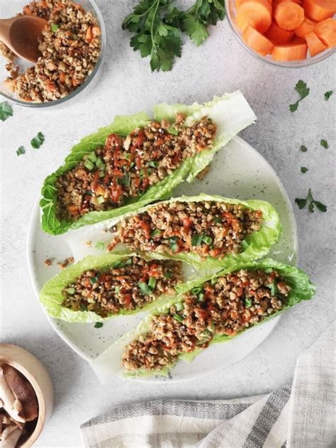 Vegan Lettuce Wraps - Clean Green Simple