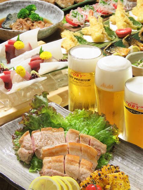 新宿個室居酒屋で暑気払いにクラフトビールを味わうコース 新宿の個室居酒屋なら新宿西口徒歩3分・大小7室の個室｜炭遊酒菜 旅籠