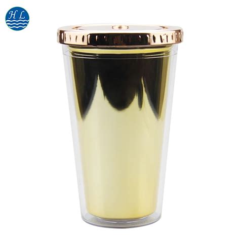 Hot Sale High Quality Low Price Double Wall Plastic Tumbler With Paper