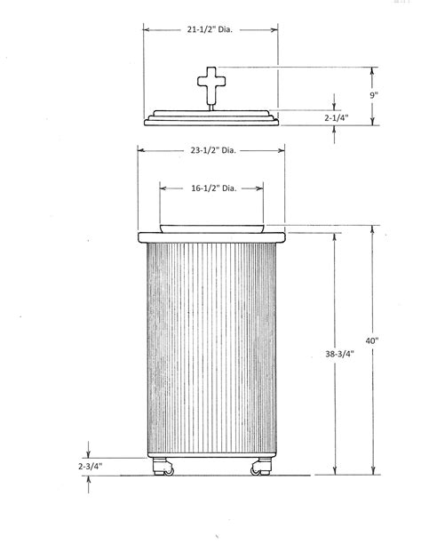 Round Cedar Baptismal Font Living Waters Baptismal