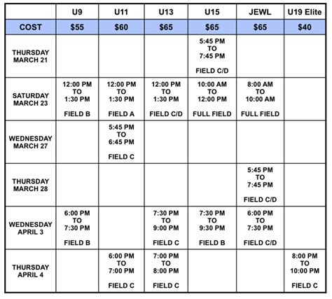 Rep League Tryouts