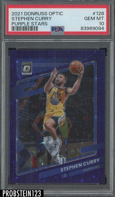 Stephen Curry Optic Fotl Purple Stars Psa Price Guide