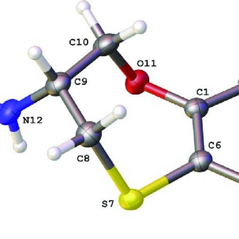 The Molecular Structure Of R 30 Showing The Atom Labeling Scheme