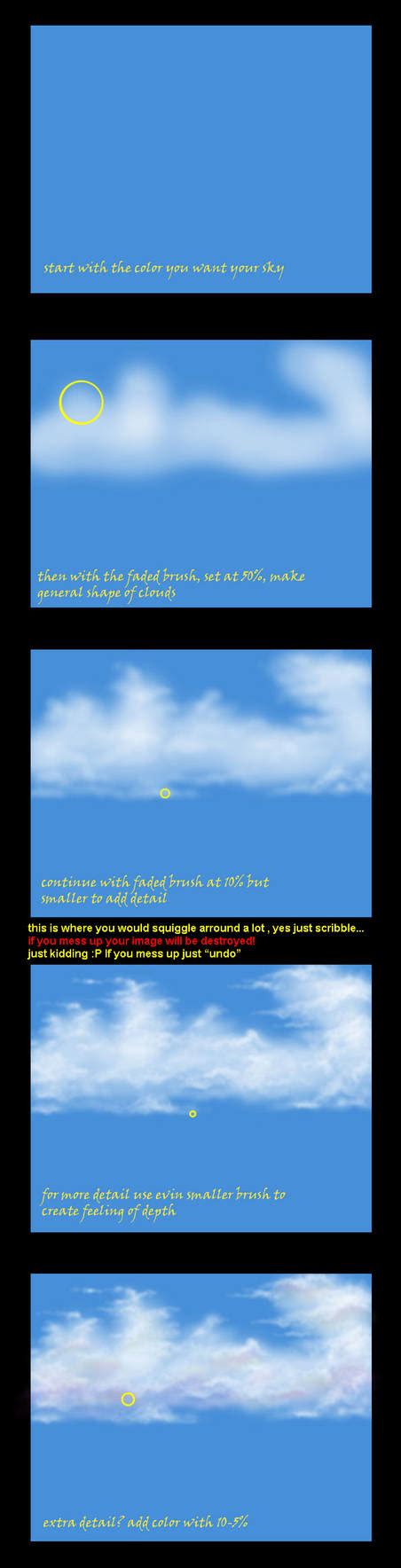 Clouds Tutorial for Photoshop by KrisKenshin on DeviantArt