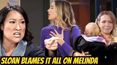 Omg Secret Is Finally Exposed Sloan Blames It All On Melinda Days Of