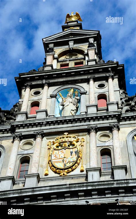 Renaissance Rathaus Grote Markt Platz Innenstadt Antwerpen Flandern