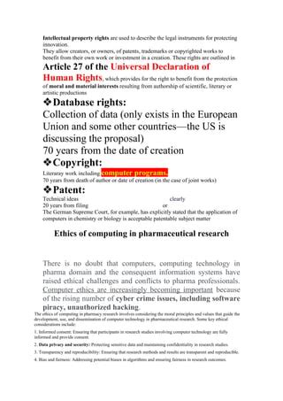 3 Unit Short Notes In Computer Aided Drug Delivary System PDF