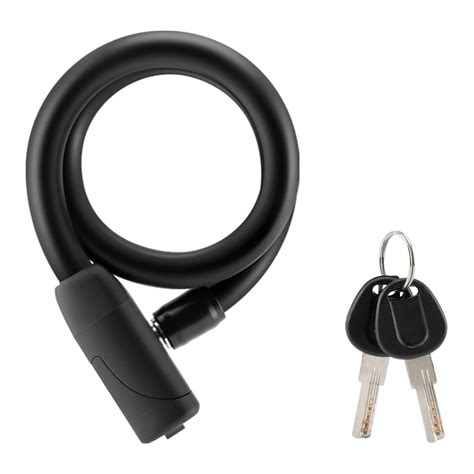 Rockbros Bike Lock Cable Memory Anti Theft Bicycle Cable Lock Self Coiling Cable