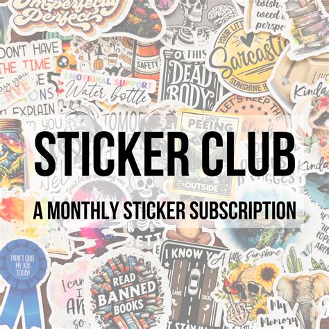 Sticker Club Monthly Subscription