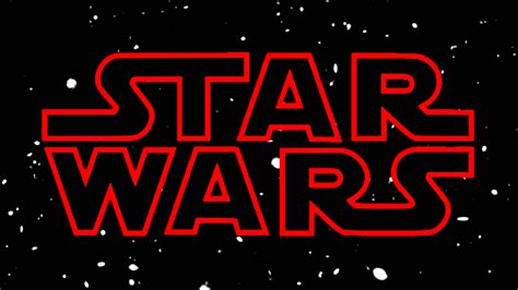 Download Star Wars Red Logo Space Background Wallpaper