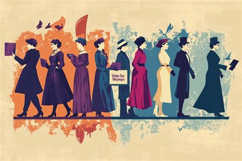 Quotstylized Graphic Depicting The Evolution Of Womens Rightsquot