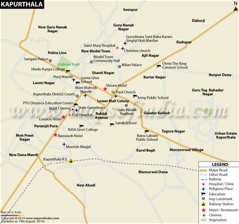 Kapurthala City Map