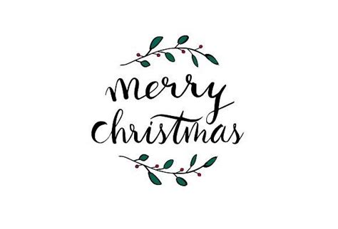 Merry Christmas Hand Drawn Text Merry Christmas Text Merry Christmas