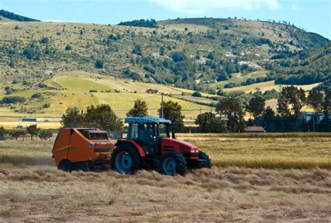 Plowing of the fields stock image. Image of hill, tractor - 9837431