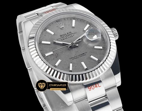 Rolex Datejust Gri Göktaşı Kadran 3235 Oyster 41mm Super Clone ETA