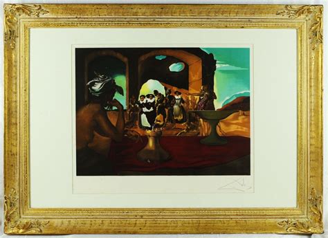 Signed Salvador Dali Slave Market With The Disappearing Bust Of