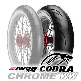 Avon COBRA CHROME 180 65 B16 81H Avon COBRA CHROME AV92 WW Rear Tire