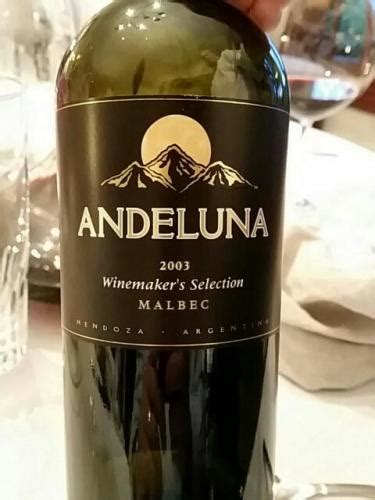 Andeluna Winemaker S Selection Malbec Vivino US