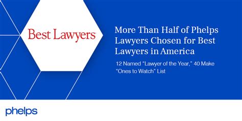 More Than Half Of Phelps Lawyers Chosen For Best Lawyers In America 12