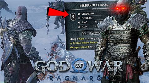 Broken Glass Canon Damage Build Berserker S Armor Set In God Of War