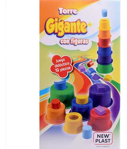 Torre Con Figuras Apilables Y Encastrables Newplast MercadoLibre