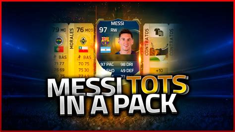 FIFA 15 TOTS MESSI IN A PACK CACHO01 YouTube