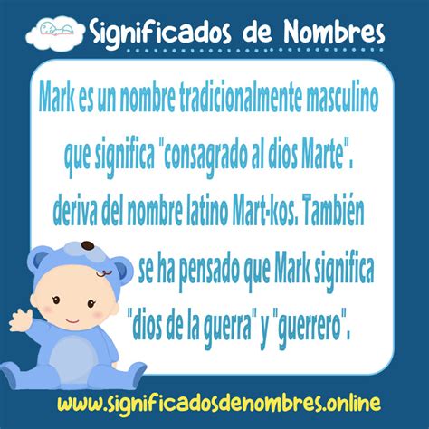 Significado de Mark APODOS ORIGEN Y MÁS