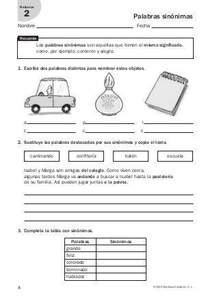 Lengua Repaso Y Ampliaci N Primaria Santillana Teaching Spanish