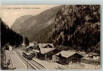 Le Ch Telard Vs Frontiere Et La Gare Bahnhof Wallis Valais