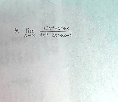 Solved Determine The Following Limits