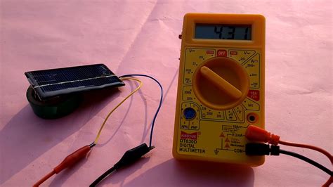 How To Test Solar Panel Amps Voltage Using Multimeter Science Projects