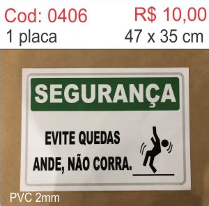 Loja Towbar Saldão Placa Evite Quedas ande não corra