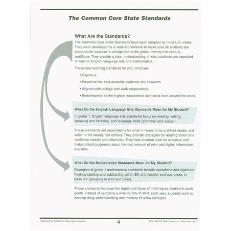 Spectrum Test Practice Workbook Grade Worksheets Library