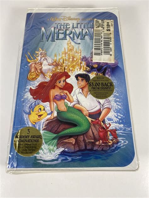 Mavin The Little Mermaid Vhs 1990 Walt Disney Black Diamond Classic 913 Banned Cover