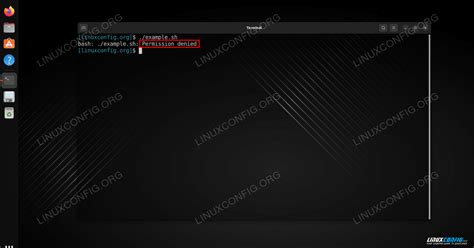 Fixing The Permission Denied Error On Linux Linux Tutorials Learn Linux Configuration