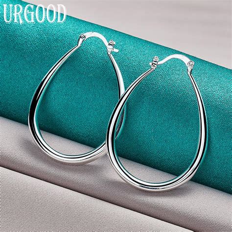 Cheap 925 Sterling Silver U Shaped Earrings Fashion Jewelry Joom