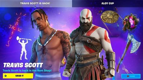 FILTRADO EL REGRESO DE TRAVIS SCOTT Y KRATOS A FORTNITE YouTube