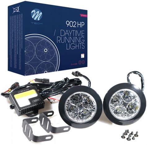 LAMPY DO JAZDY DZIENNEJ OKRĄGŁE AUTOMAT 4 SMD LED Opinie i ceny na