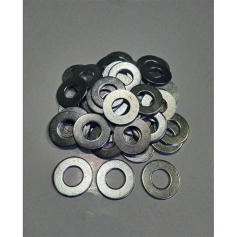 Jual 50 Pcs Ring Plat M10 Putih Untuk Baut 14 15 Shopee Indonesia